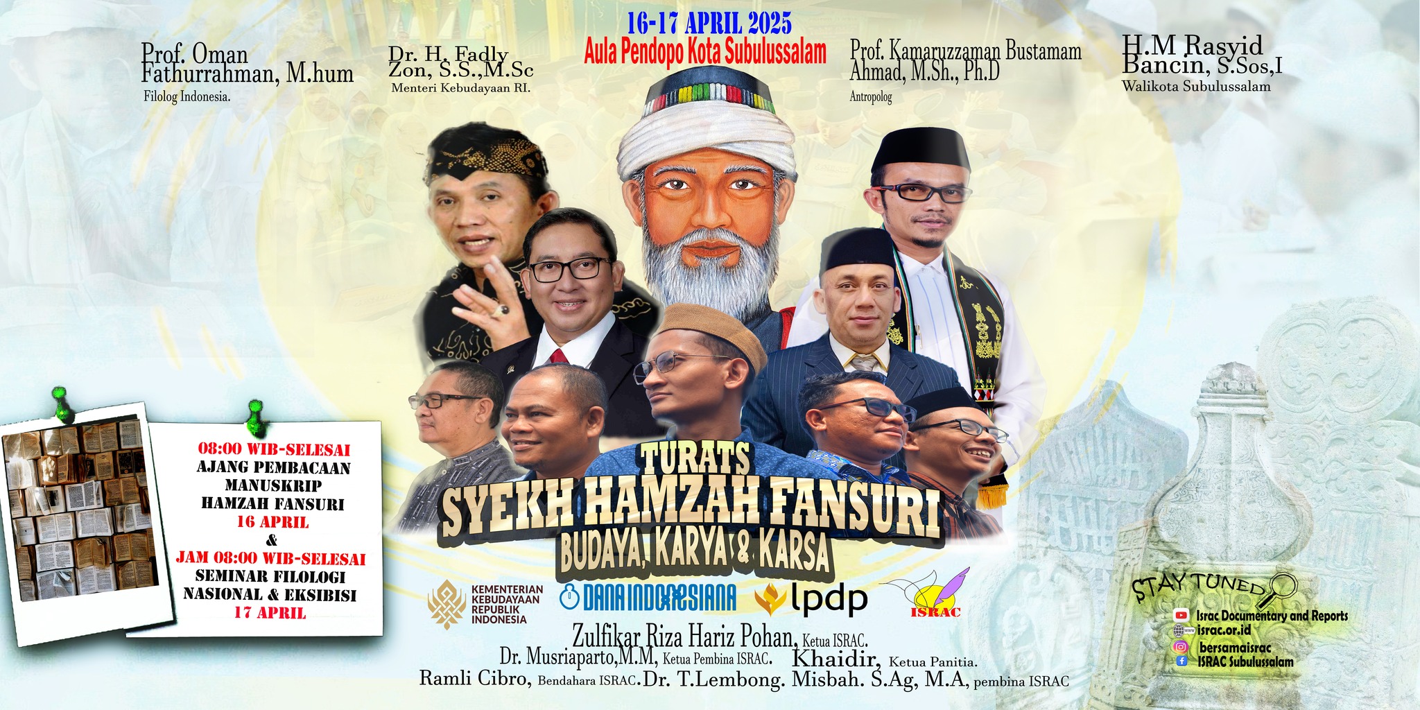 Poster Kegiatan Turats Syekh Hamzah Fansuri